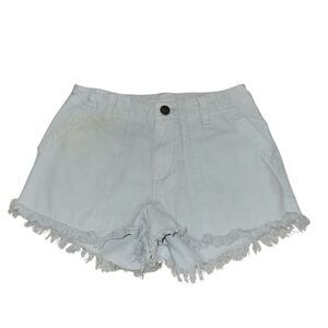 Rip Curl Light Blue Frayed Jean Shorts